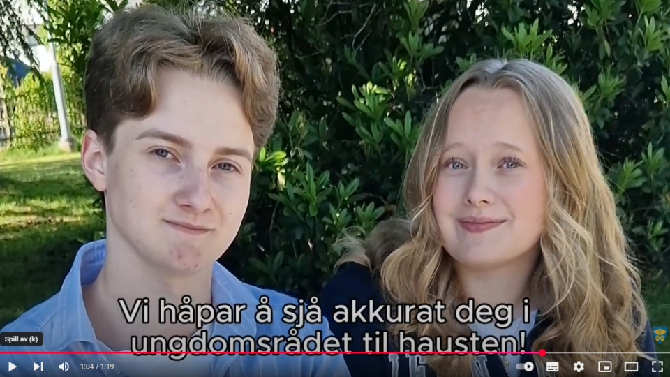 Lenkje til artikkel: Bli med i ungdomsrådet!