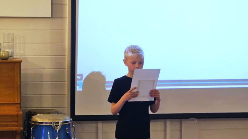 Lenkje til artikkel: Emil (9) frå Søre Øyane barneskule vann nasjonal manuskonkurranse