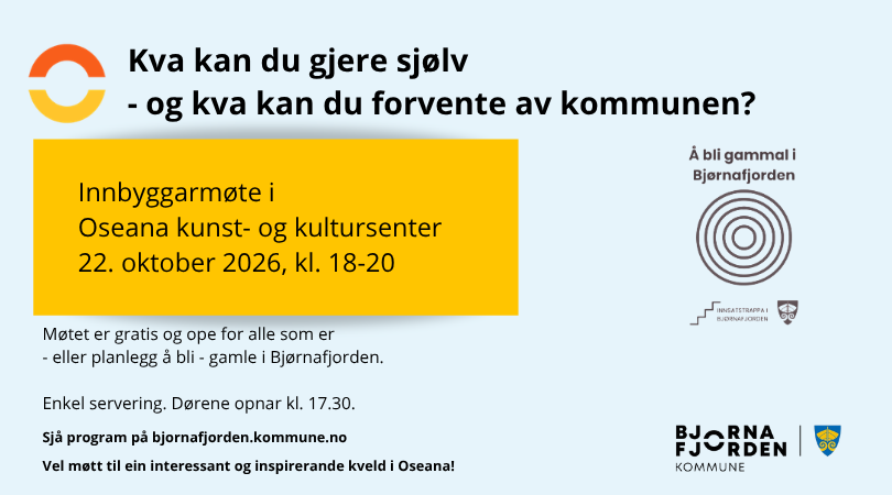 Lenkje til artikkel: Velkommen til innbyggarmøte 22. oktober: Å bli gammal i Bjørnafjorden